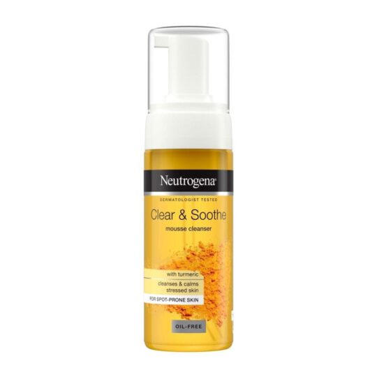 فوم شستشوی صورت عصاره زردچوبه Soothing Clear نوتروژینا حجم 150 میل