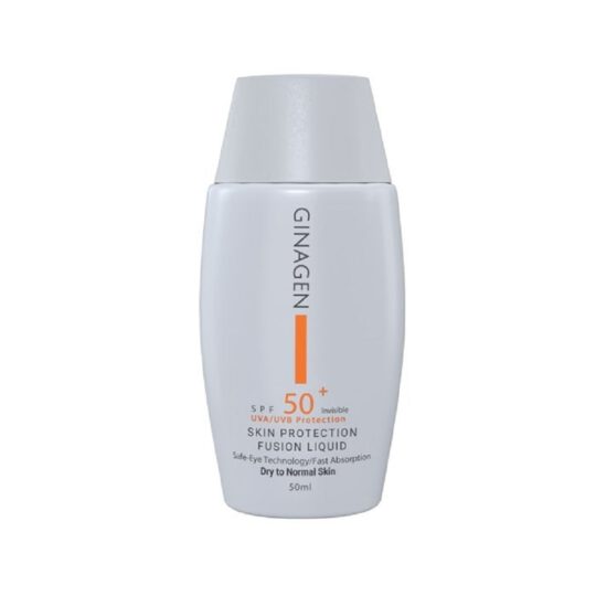 کرم ضد آفتاب بی رنگ پوست معمولی تا خشک با Ginagen SPF50