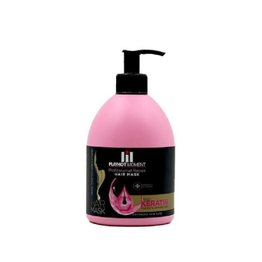 ماسک مو ترمیم کننده موهای آسیب دیده پلی هات مومنت ( با آبکشی) حجم 500mL