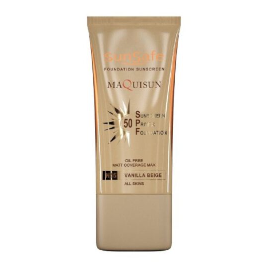 ضد آفتاب کرم‌ پودری بژ طلایی مکی‌ سان SPF50 سان سیف